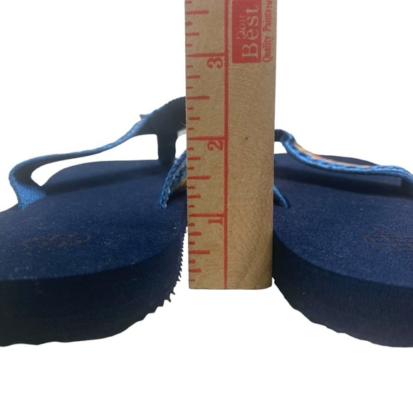 Simply Southern Flip Flops Palmtree Design Women Size XL 8.5-9.5 Slides Sandals - Picture 3 of 8